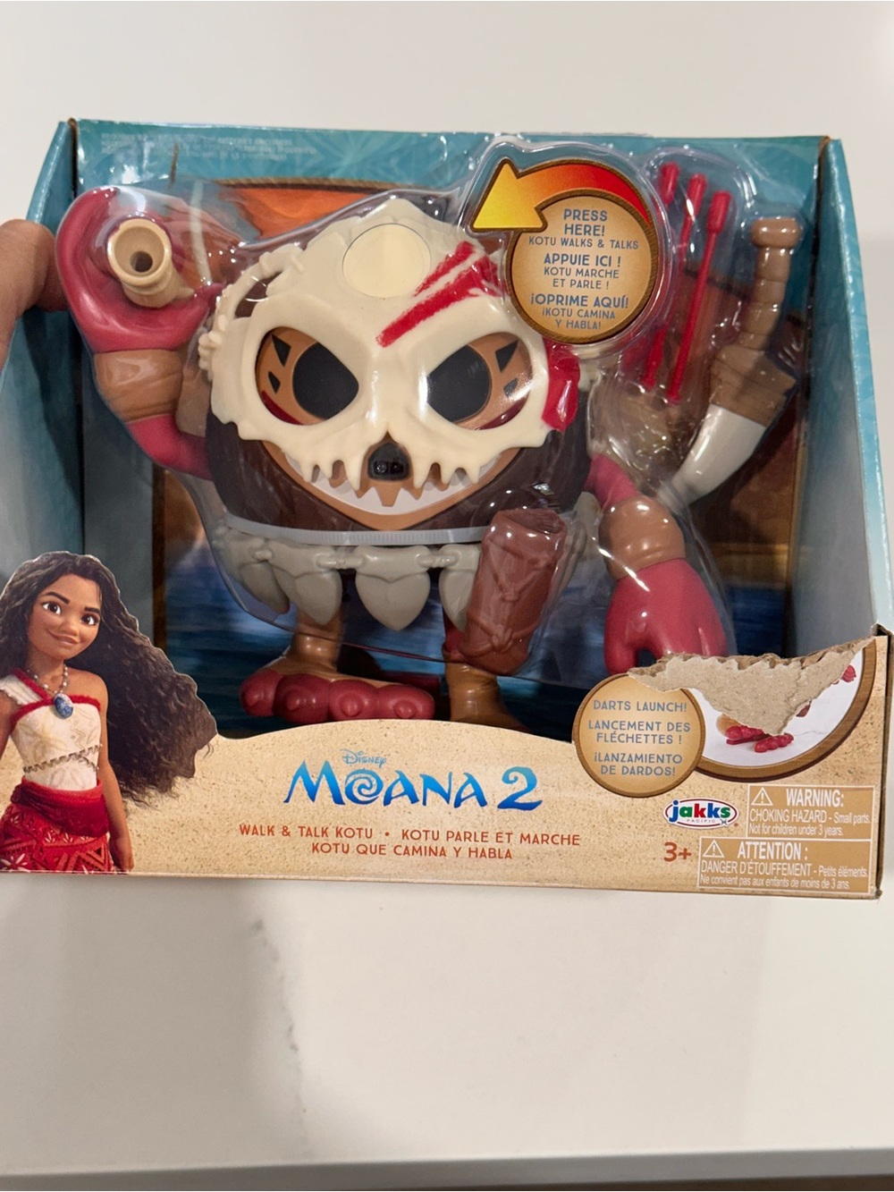 Disney Moana 2 Kotu Walk & Talk Figure - white, red, brown